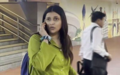 Mannara Chopra की आंखों में नजर आया पिता को खोने का दर्द, बहन के साथ मुंबई एयरपोर्ट पर दिखीं एक्ट्रेस